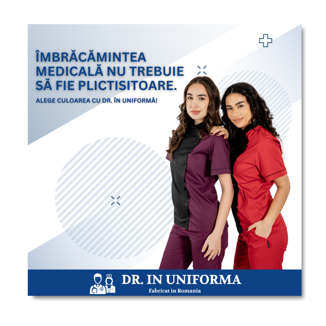 Îmbrăcămintea medicală nu trebuie să fie plictisitoare. Alege culoarea cu Dr. în Uniformă!